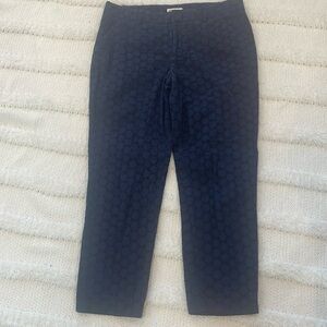 Merona navy blue ankle pants classic fit higher midrise straight women’s size 10